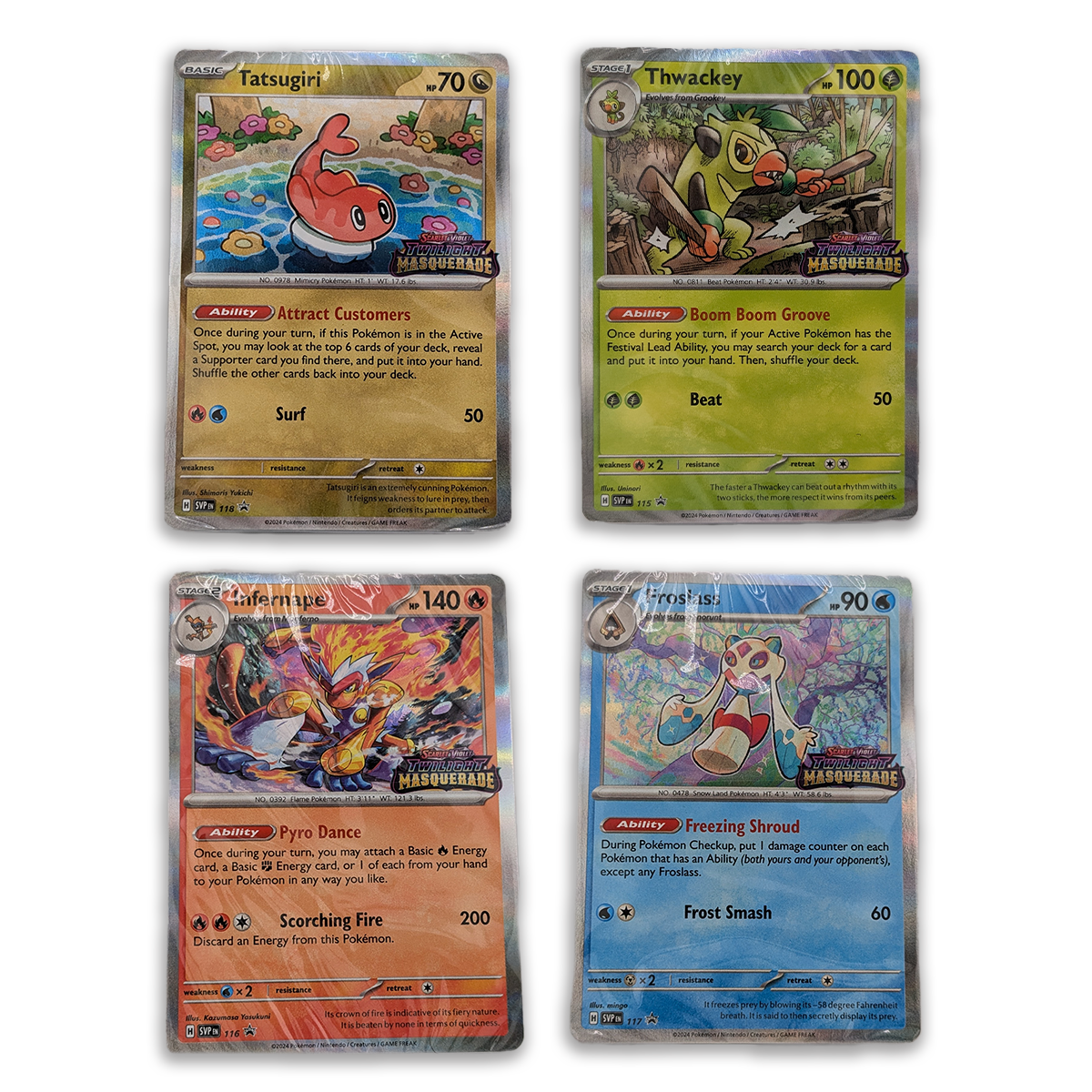 TwilightMasquerade-Allfour Pokémon TCG: Twilight Masquerade: Sealed Promo Decks